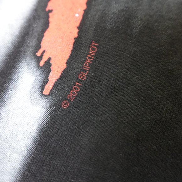 Vintage Slipknot Shirt Mens XL 2001 Metal Band Black Concert Tee T-Shirt - Picture 3 of 8